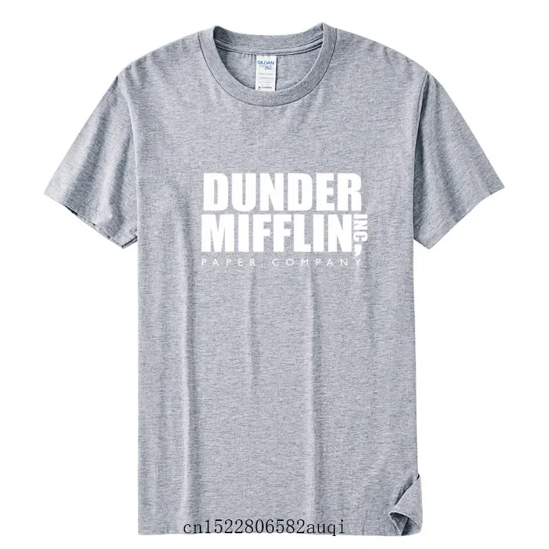 DUNDER MIFFLIN PAPER INC office tv show Mens Cotton T-Shirt Boy Girl Summer Cotton T shirt Unisex Clothes