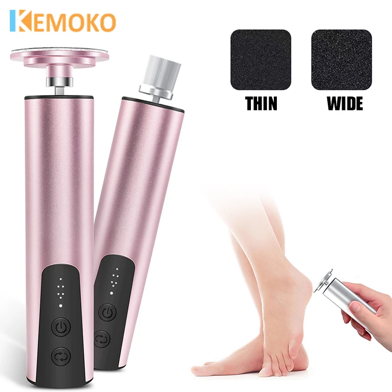 

Electric Foot Callus Remover File Heels Dead Skin Pedicure Electronic Foot Grinder and Replacement Sandpaper Foot Care Tool