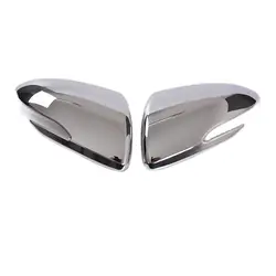 ABS Chrome For Hyundai Accent 2018 accessories Car side door rearview mirror Cover Trim Car styling Sticker shell 2PCS