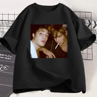 Camiseta femenina de Chuck y Nate Gossip girl, camiseta estética retro de los años 90