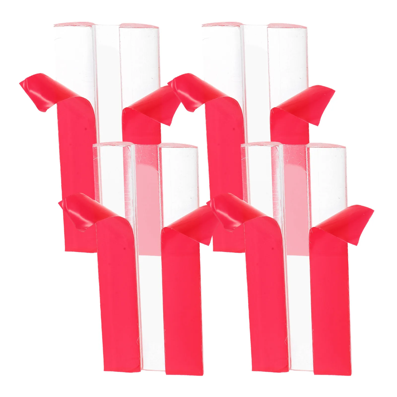 4Pcs Self-Adhesive Shaft Acrylic Hinges Clear Transparent Adjustable Angle Cabinet Door Window Drawer Hardware 75x35mm