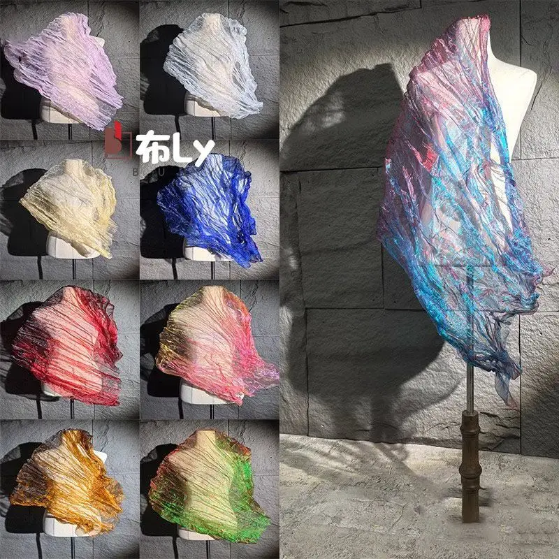 

Текстурированная градиентная плиссированная ткань из газовой сетки для дизайнерской сценической одежды, свадебных платьев, аксессуаров для рукоделия и декора