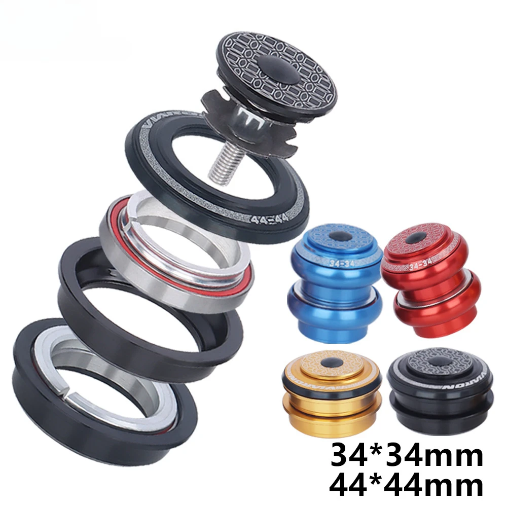 VIARON MTB Fahrrad-Steuersatzlager Rahmenkopfrohr-Zubehör Fahrradteile 34MM Gedichtetes Lager 44MM Halbintegrierte Steuersätze – Detail 1