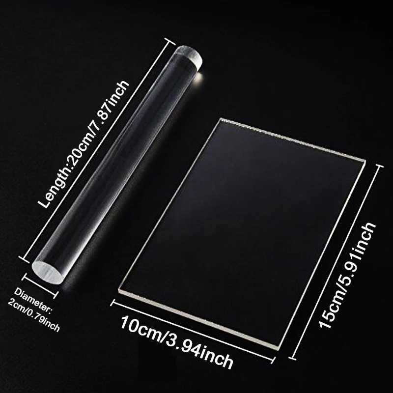 1/2 قطعة أداة الطين الاكريليك الطين الصحافة عصا أداة DIY بها بنفسك النمذجة الطين أدوات الفخار الخزف الطين القواطع الأسطوانة أدوات صياغة TY #5