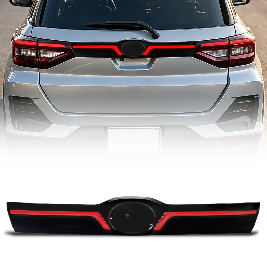 LED Rear Bumper Lights For Toyota Raize Daihatsu Ativa 2020-2022 Brake Light Turn Signal Reverse Reflector Rear Fog Lamp 12V