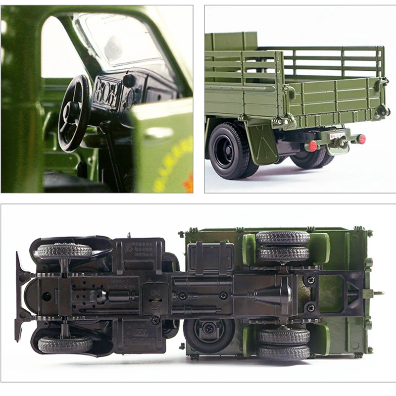 1:32 Jiefang CA30 Alloy Military Transport Truck Car Model Diecast