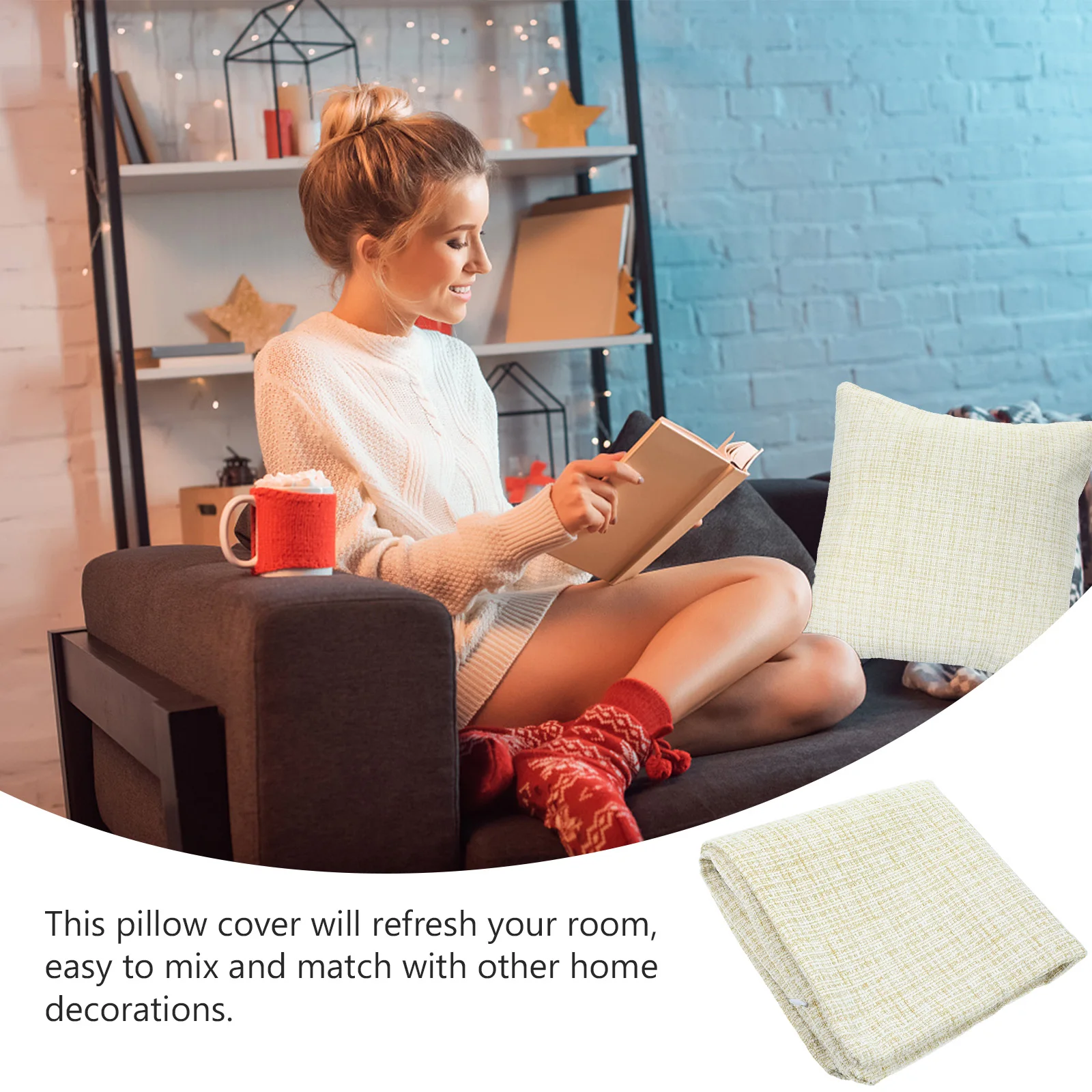 

Square Cushion Decorative Pillowcase Sofa Bed Chair Pillow Cover Comfortable Breathable Cotton Linen Throw Pillowcases Home