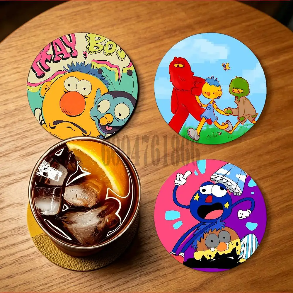 D-Dont Hug Me Im Scared Heat-Resistant Pine Coasters Lightweight Sturdy for All Drinkware Easy to Clean