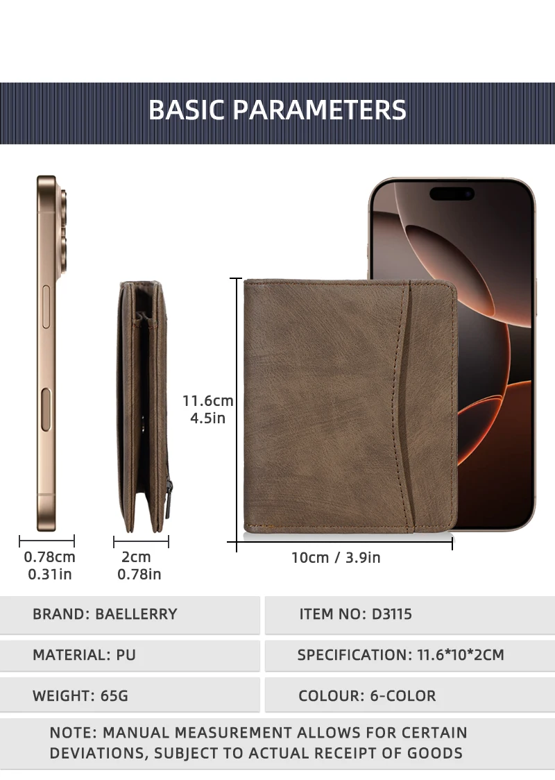 New Men Wallets Leather Purse Man Slim Card Horders Quality Male Short Multi-card Wallet Coin Pocket Purse