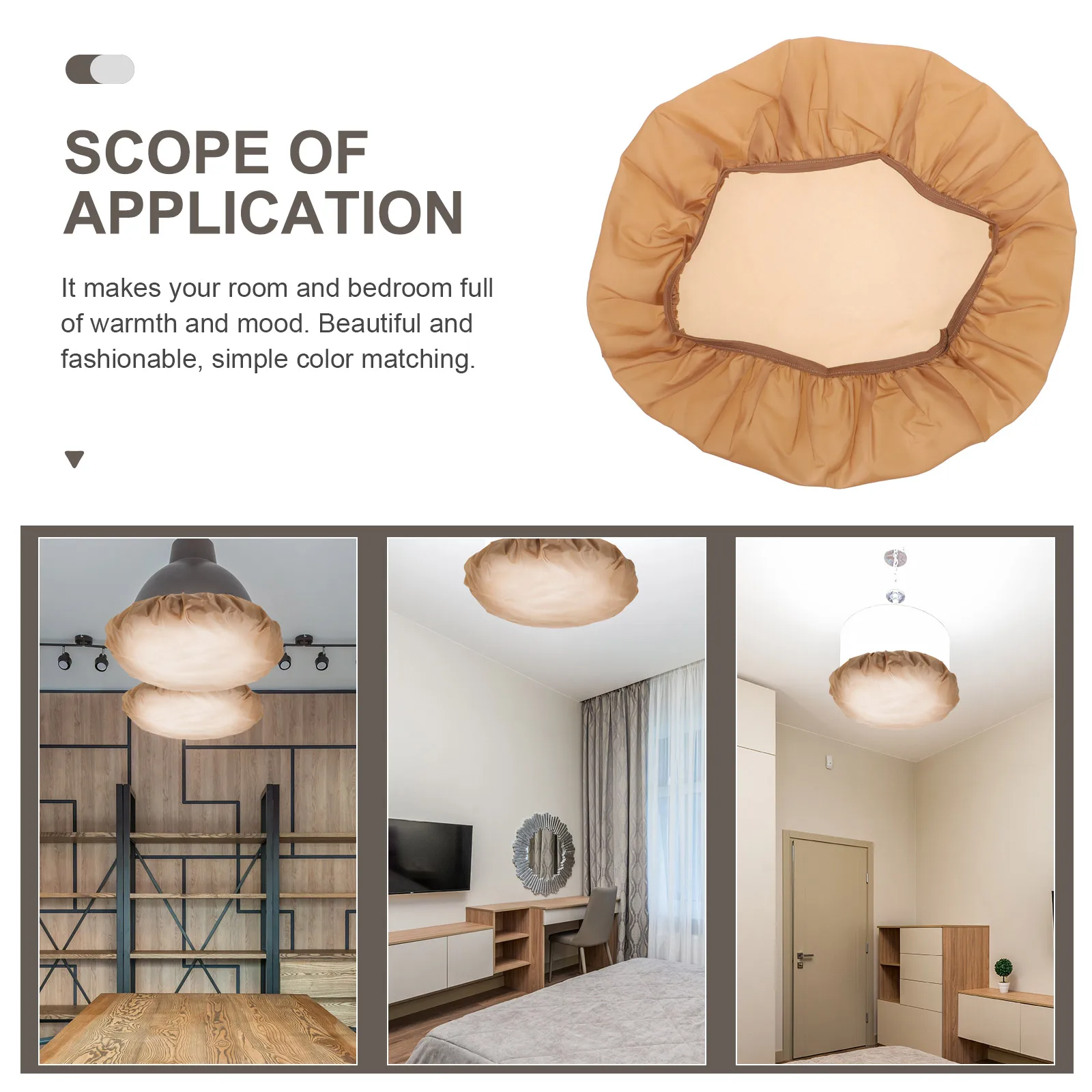

Anti Glare Lampshade Light Covers Ceiling Decorative Pendant Plastic Chandelier Warm Atmosphere Bedroom Living Room Small