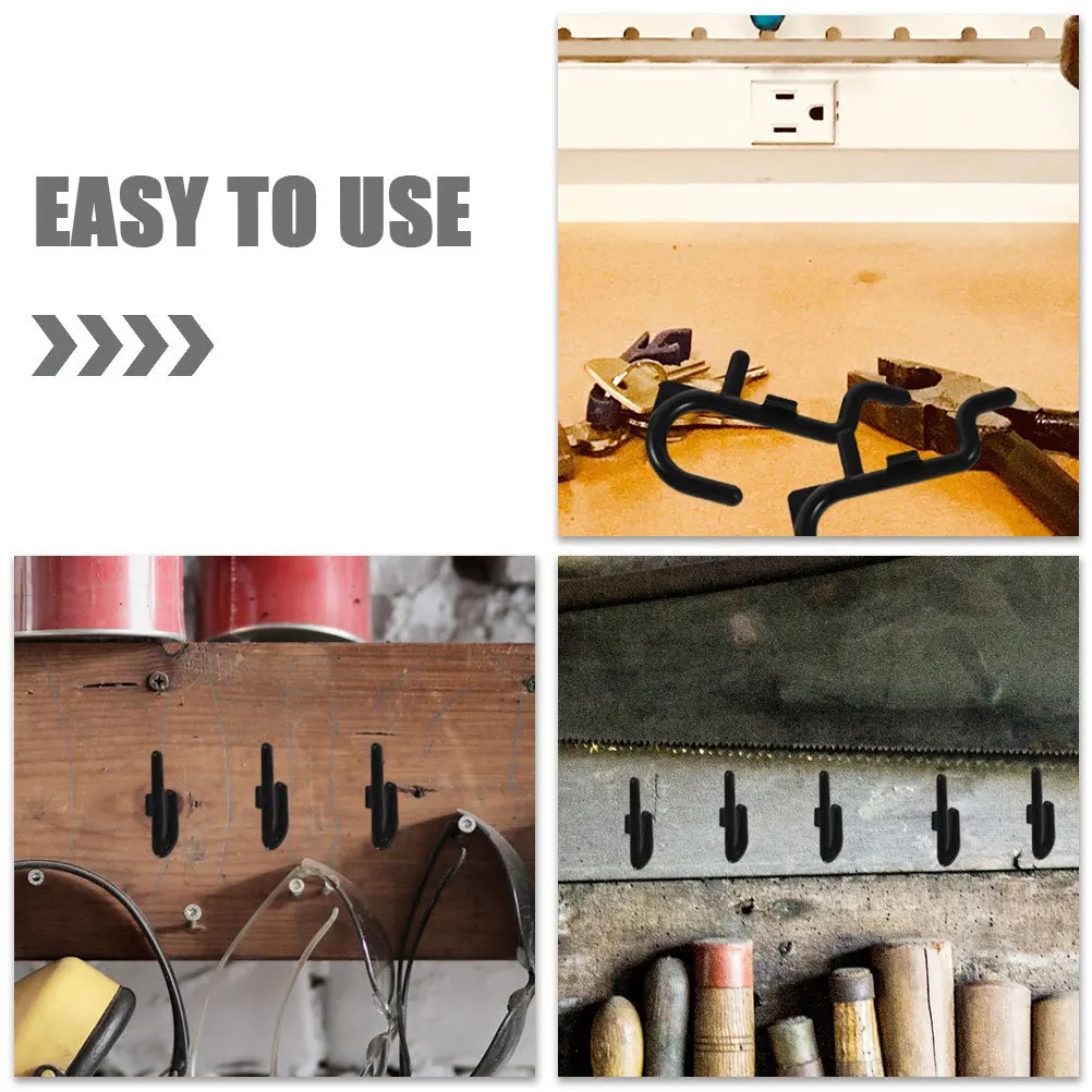 حاملات أدوات Pegboard، خطافات صندوق المرآب، رف عالي التحمل، واسع لشماعات ملحقات أدوات التعليق