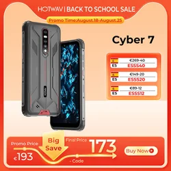 HOTWAV 사이버 7 5G 스마트폰 글로벌 버전, 6.3 인치 FHD FCC, 8GB, 128GB, 8280mAh, 20MP, 나이트 비전, 안드로이드 48MP 카메라, NFC 방수