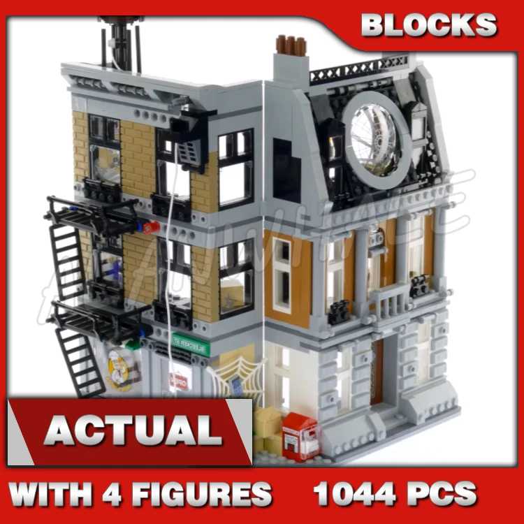 

1044pcs Super Revengers 3-level New York Sanctum Sanctorum Showdown Strange Iron 10840 Building Blocks Toy Compatible With Model