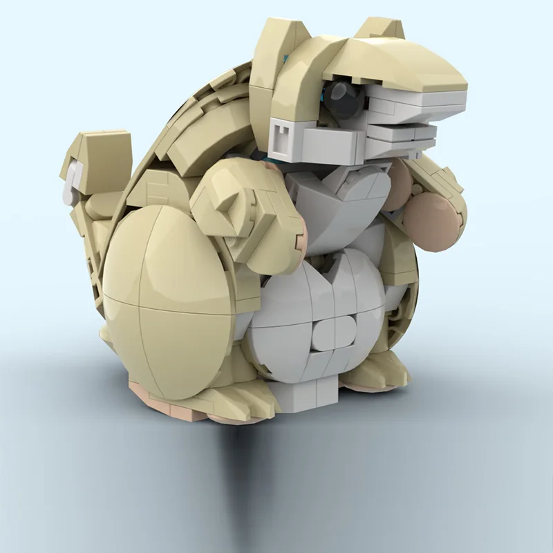 Creators Animal Series Model MOC Building Bricks Small Sandshrew Modular Technology Gifts Holiday Assemble Children Toys Suit