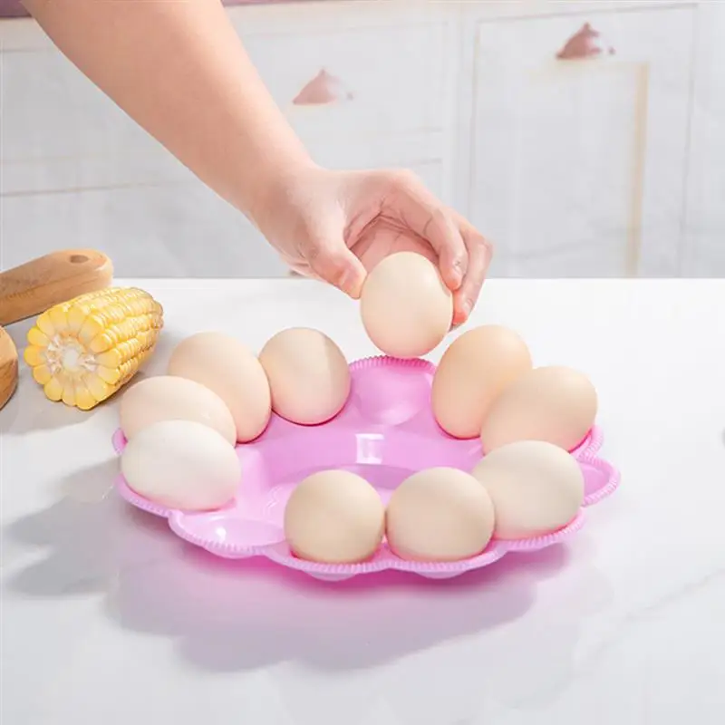 Egg Tray Holder Deviled Plate Storage Container Serving Refrigerator Box Dish Platter Plastic Carrier Boiled Rack Organizer