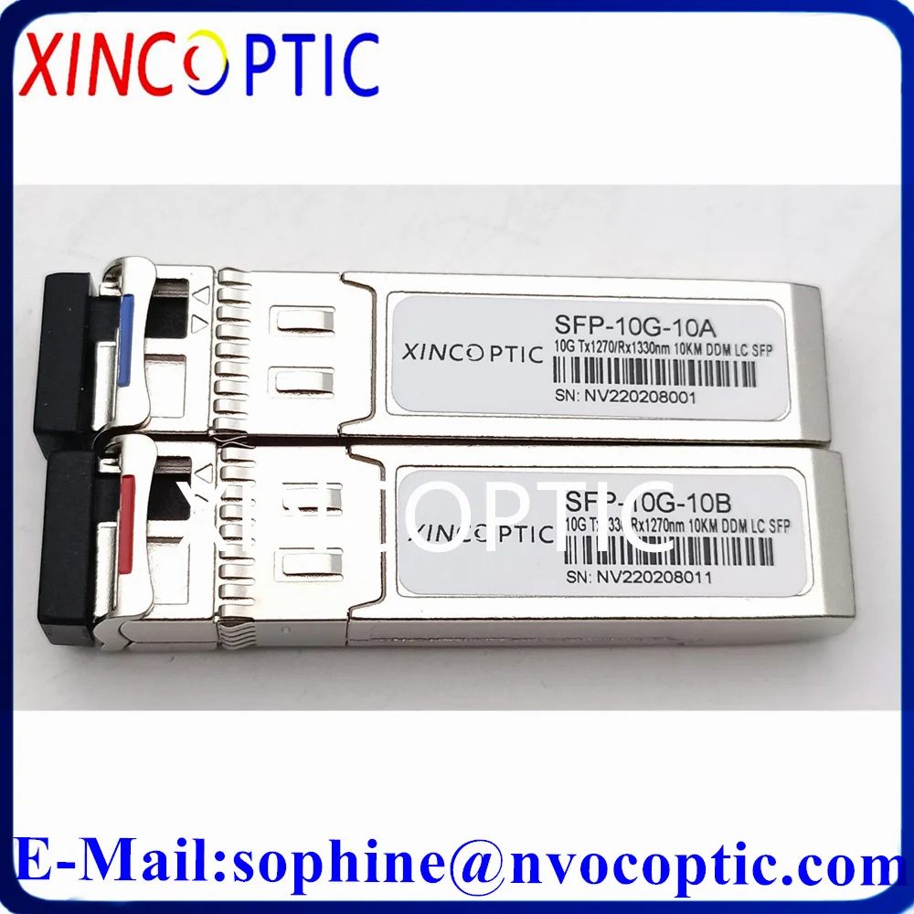 

10Gb/s SFP+ 10G BIDI 10KM R1330/T1270NM LC DDM,WDM T1270/R1330nm Simplex Single Fibe Optic Transceiver For Cisco Mikrotik