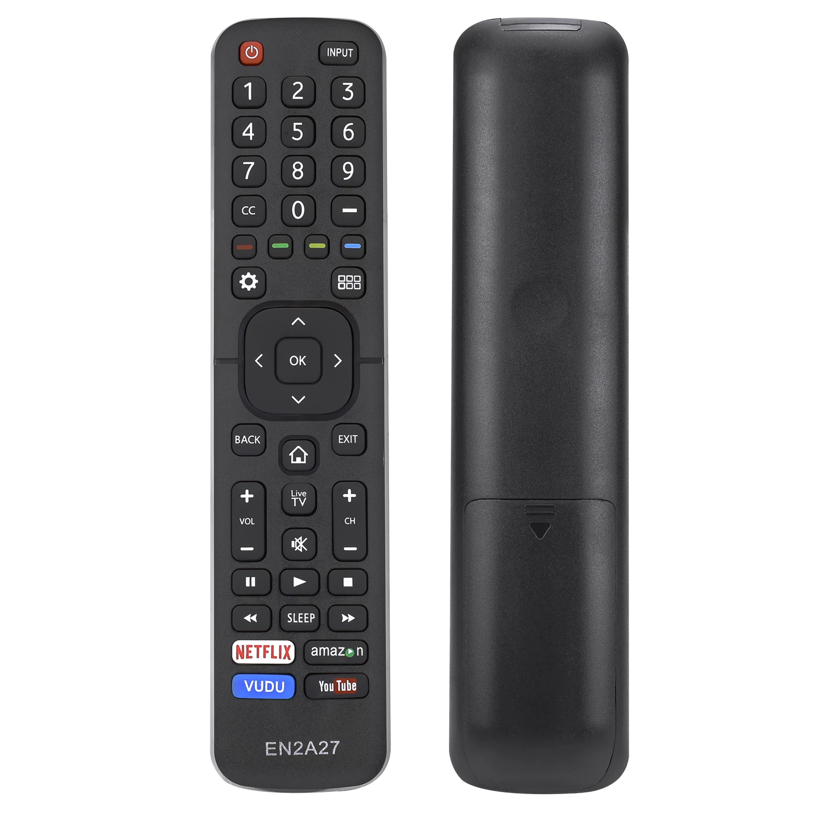 ew EN-2A27 EN2A27 Replaced Remote for HISENSE TV 50H7GB1 50H8C 50H6B 55H6B 50H6GB 50H7GB 65H7B 55H7B Series H8C Series with Netf