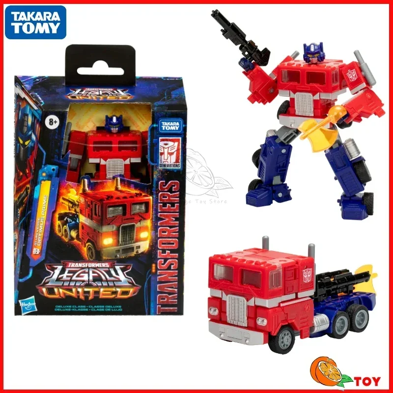 Em estoque takara tomy transformadores legado unido g1 optimus prime modelo robô coleção figuras de ação brinquedos presentes hobby