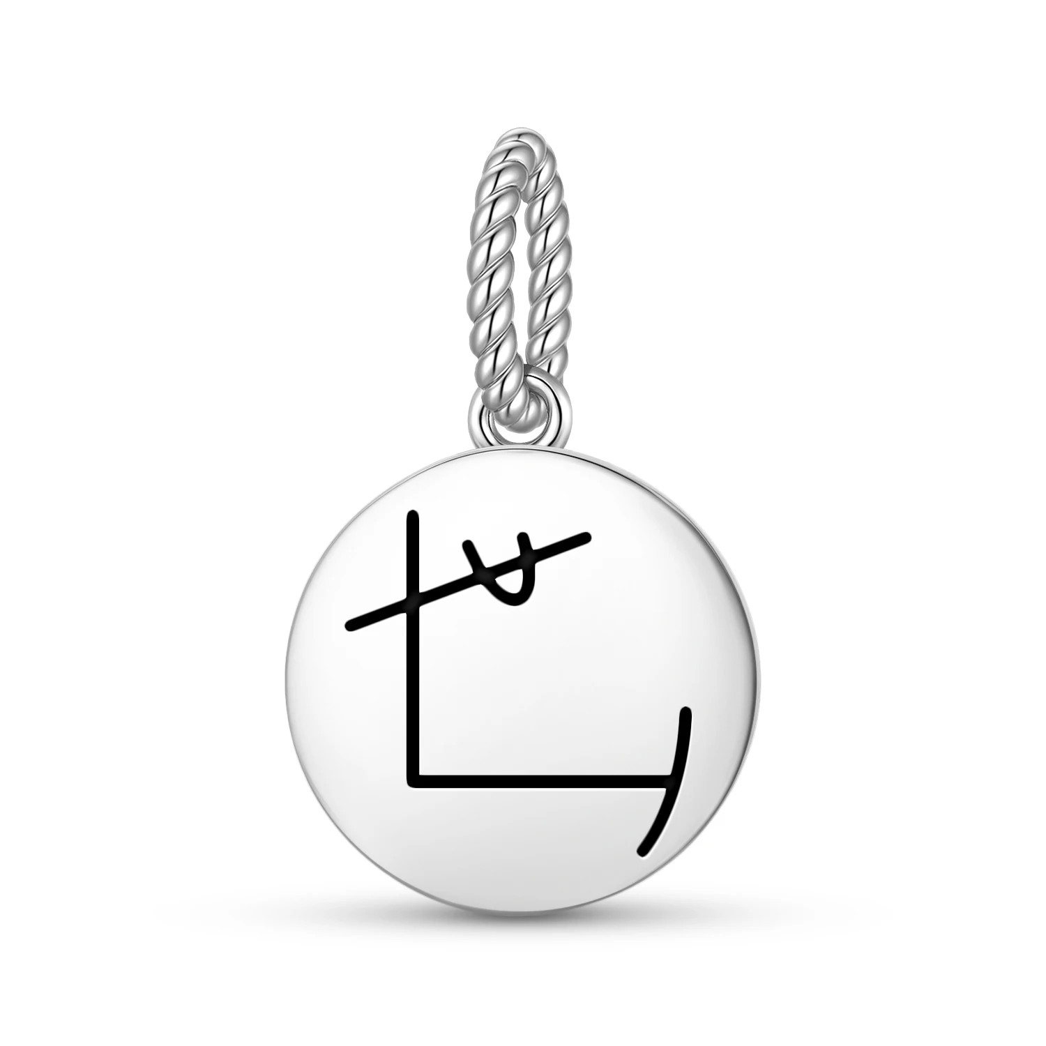 

Reiki YOSHI TE Pendant 925 Sterling Silver Symbol Charm Bead for Women Bracelet Necklace Jewelry Trendy