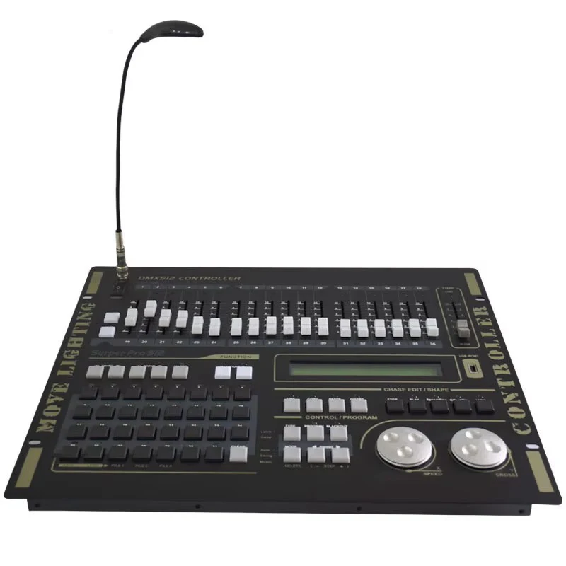 

Super Pro 512 DMX Controller Stage lights DMX 512 Console For Led Par Beam Stage Effect Light Control DJ Live Concert Club Party