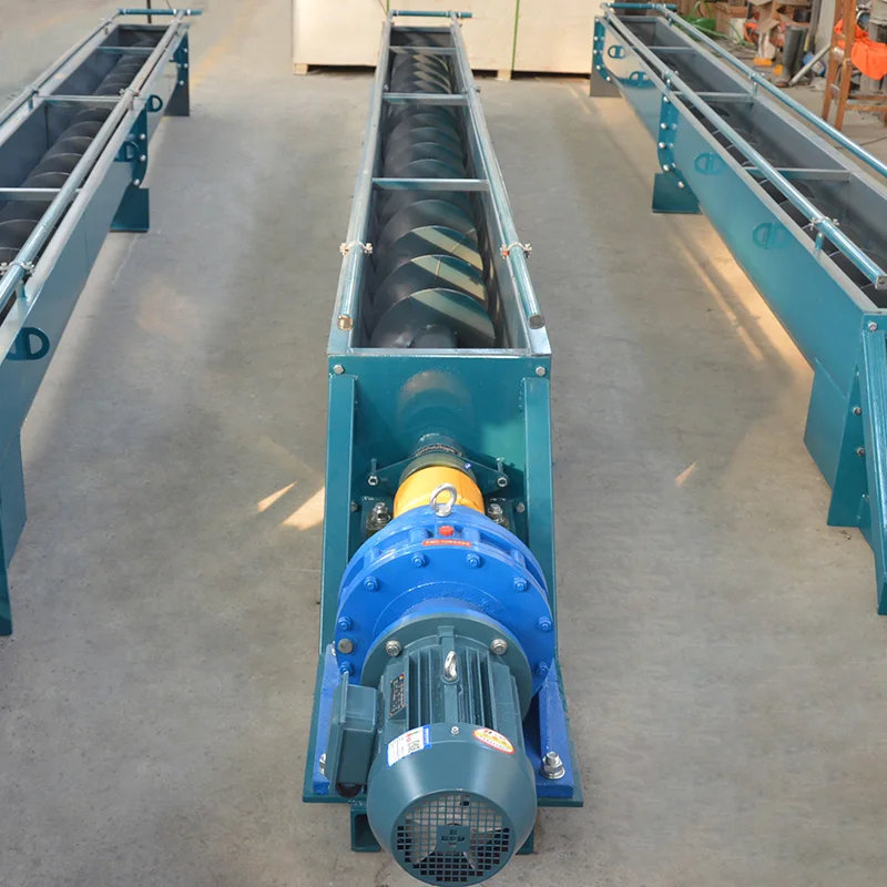 Customized Shaftless Screw Conveyor Conveying Machine For Powder Concrete Transporting