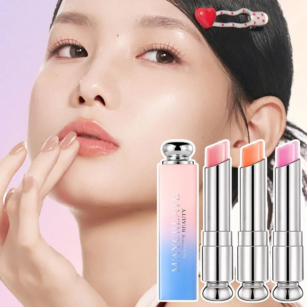 Temperature Color Change Gradient Lip Balm Nourishing Repair Non-Greasy Long Lasting Glossy Lipstick For Women & Unisex