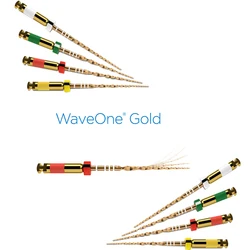 40pcs/10pack Dental Wave One Gold Rotary Files Endo Root Canal Treatment Dentistry Equipment Dental Reciprocating Endo Files