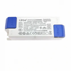 LiFud-controlador LED 24-38W 950mA DC 33-40V, transformador de AC220-240V, Panel Controlador LED para luminaria LED Clase II
