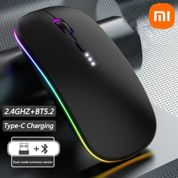 Xiaomi Wireless Bluetooth Mouse 2.4ghz Bt5.2 Office Mouse 8000mah Long Battery Life Conforms To Ergonomic Computer Peripherals