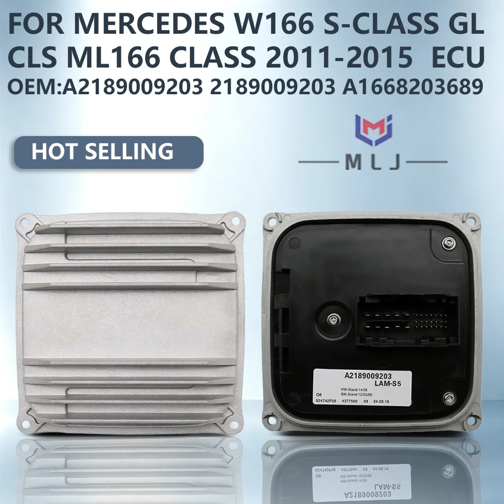 A2189009203 A2189009700 For Mercedes-Benz S-Class W166 GL CLS ML166 2011-2015 ECU LED DRL Ballast Control Unit A1668203689
