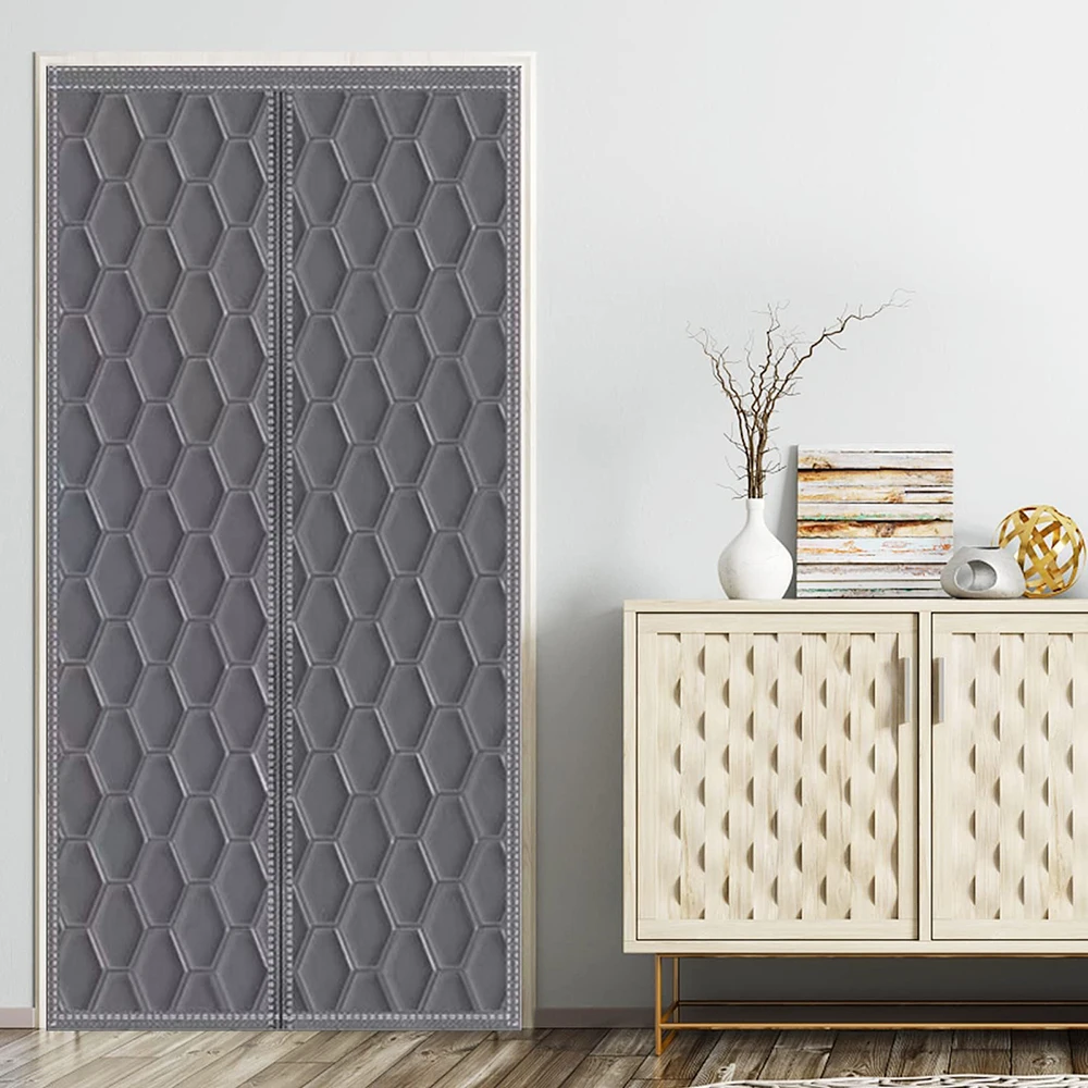 

Дверные Занавески Из Оксфордской ткани, домашние теплоизоляционные оконные шторы на сезон осень-зима, защита от холода и ветра, самовсасывающиеся разделительные