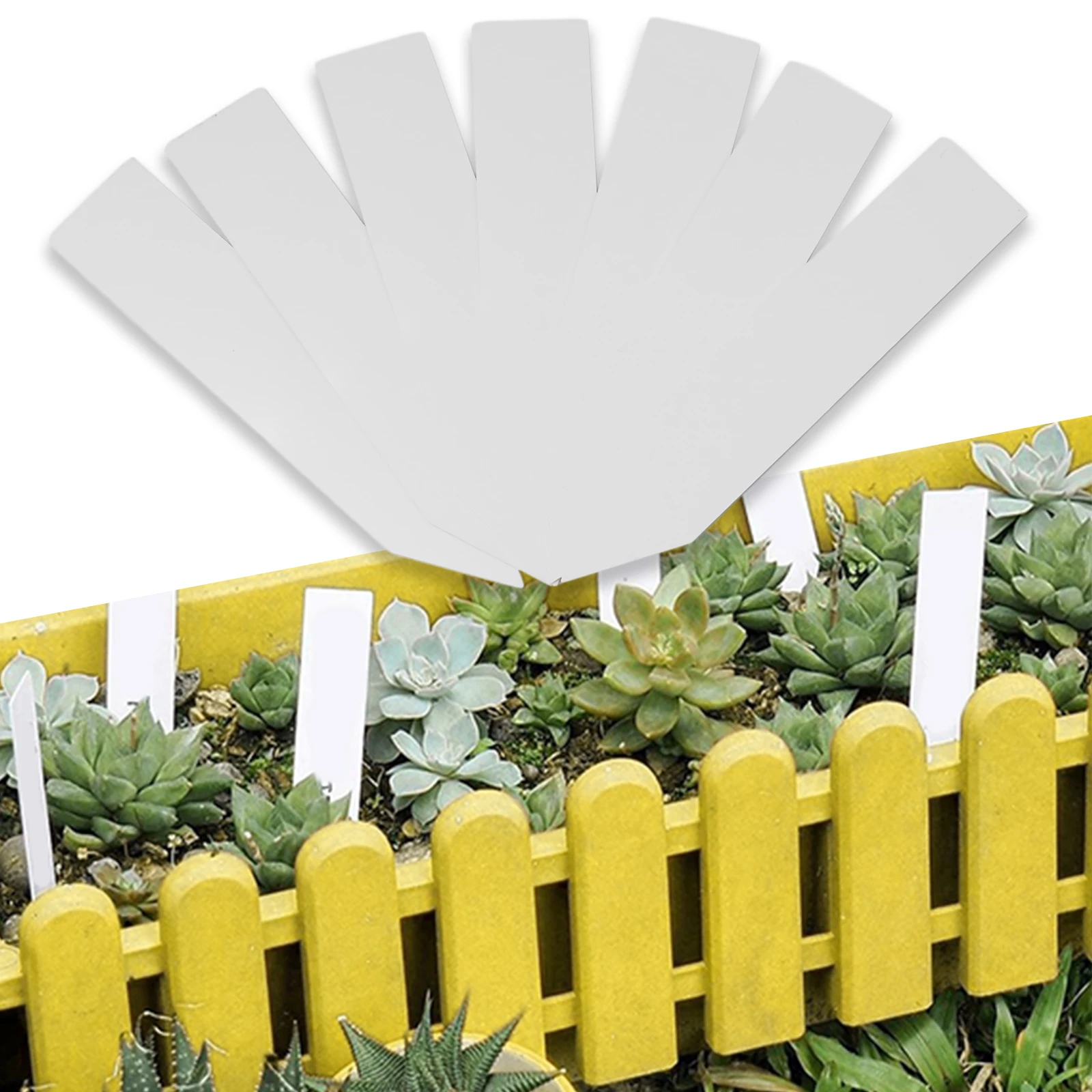 Reusable Plastic Garden Markers 10x2 cm Non-Brittle Design for Frequent Handling in Nursery and Propagation Workspaces