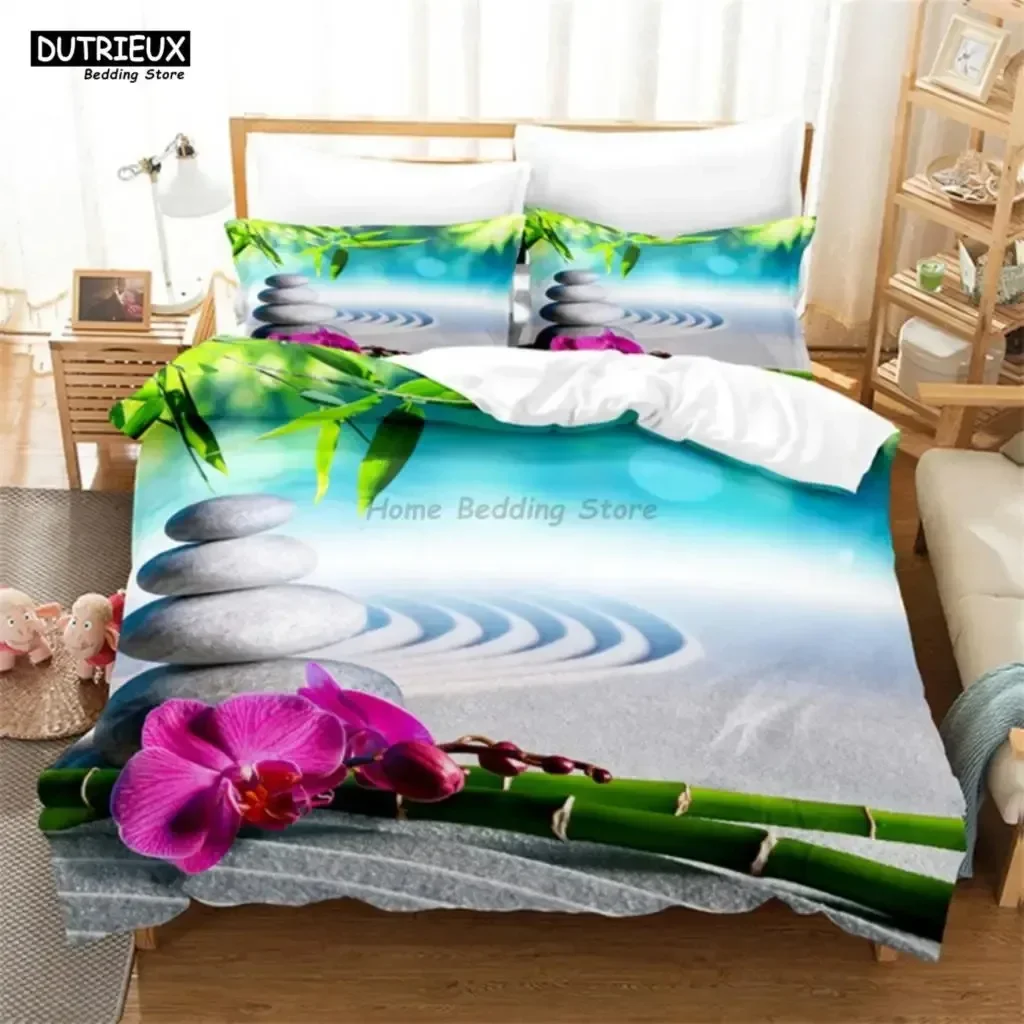 Branch Flowers Comfortable Duvet Quilt Cover Pillowcase Bedding Set Children Bedroom Decoration Home Textile