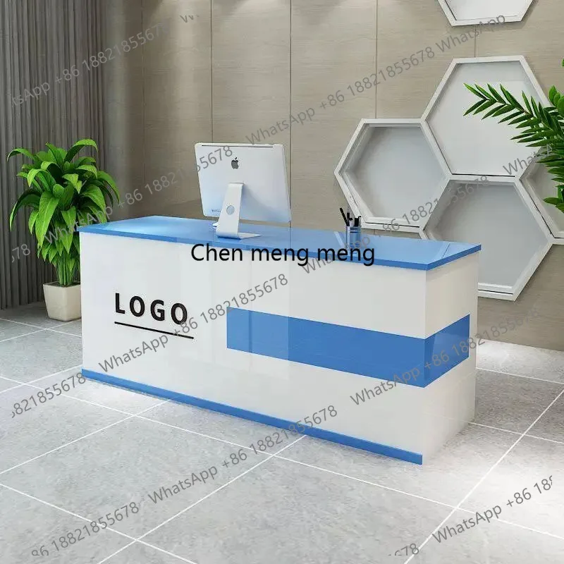 Beauty Center Reception Desk Modern Store Coffee Shop Counter Reception Desk Clinical Service Comptoir Caisse Beauty Furniture