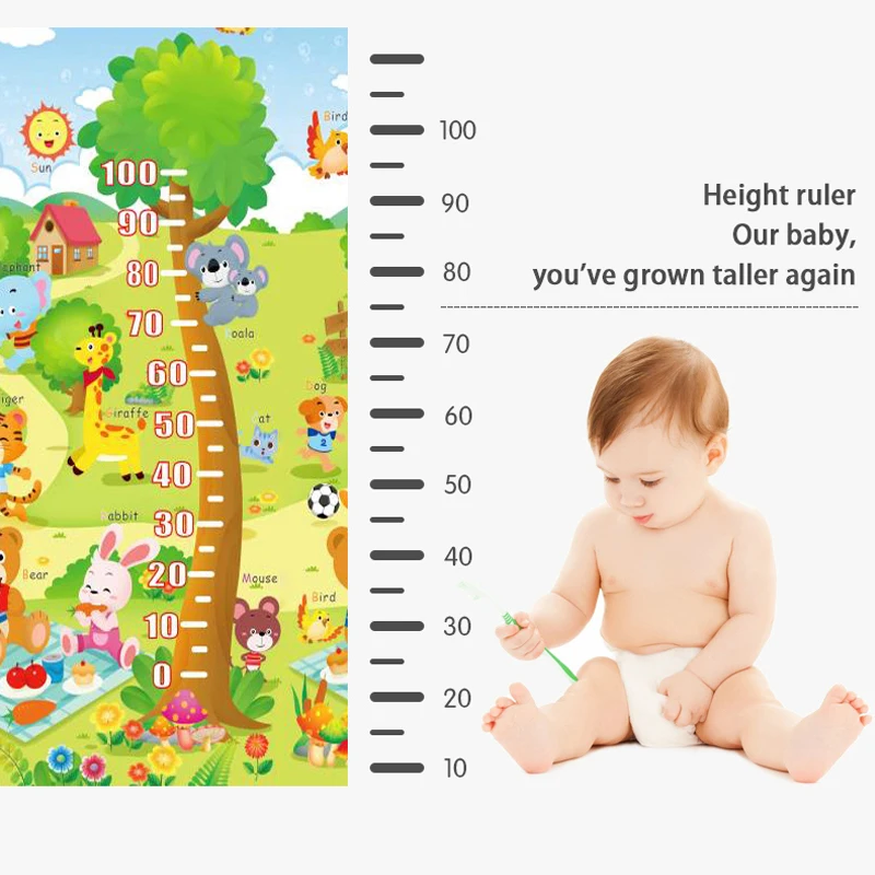 XPE Tappetino da gioco per bambini Non tossico Inodore 200x150 cm Tappetino in schiuma Rivestimento antiscivolo Tappeto di sicurezza reversibile su entrambi i lati per bambini di grandi dimensioni