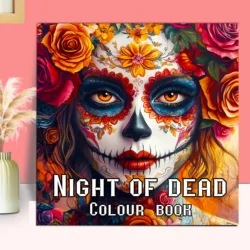 Night of the Dead Theme Colouring Book Adult Picture Book Original Design