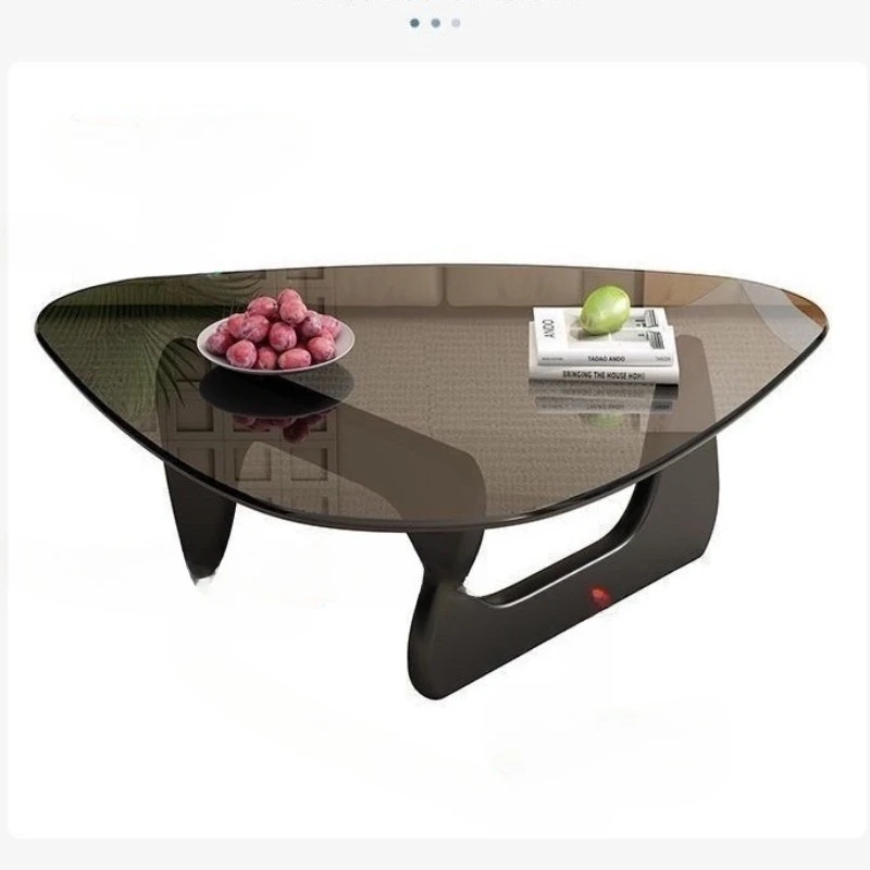 

Glass coffee table small apartment living room home modern simplicity Nordic transparent minimalism