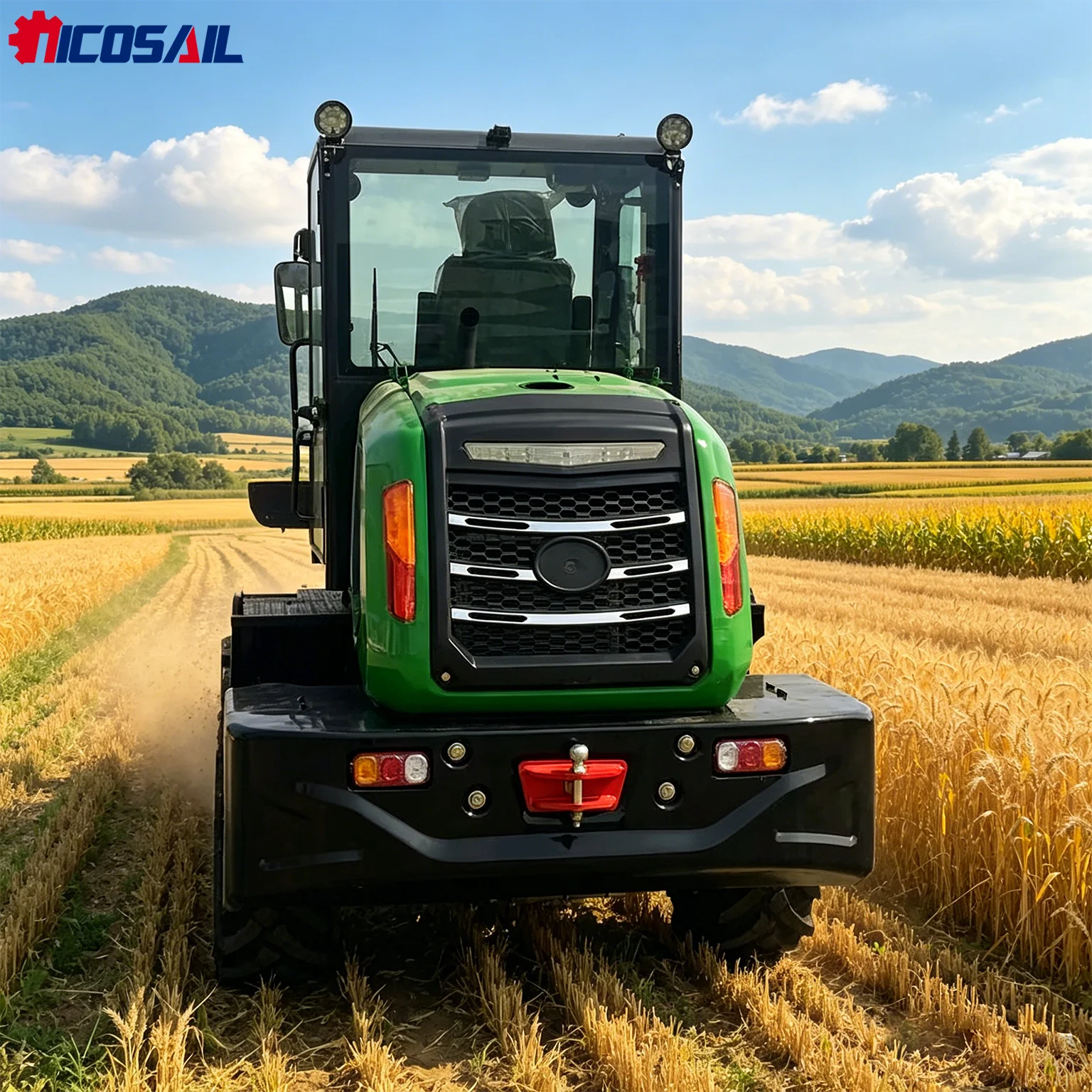 

TL1500 Hydraulic Telescopic Telehandler CE Euro 5 Approved 1500kg Compact Wheel Loader Multiple Optional Attachments for Agricul