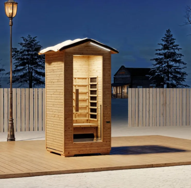 New Design Customized 1 Person Outdoor Sauna Fast Heating Home Spa Sauna Room