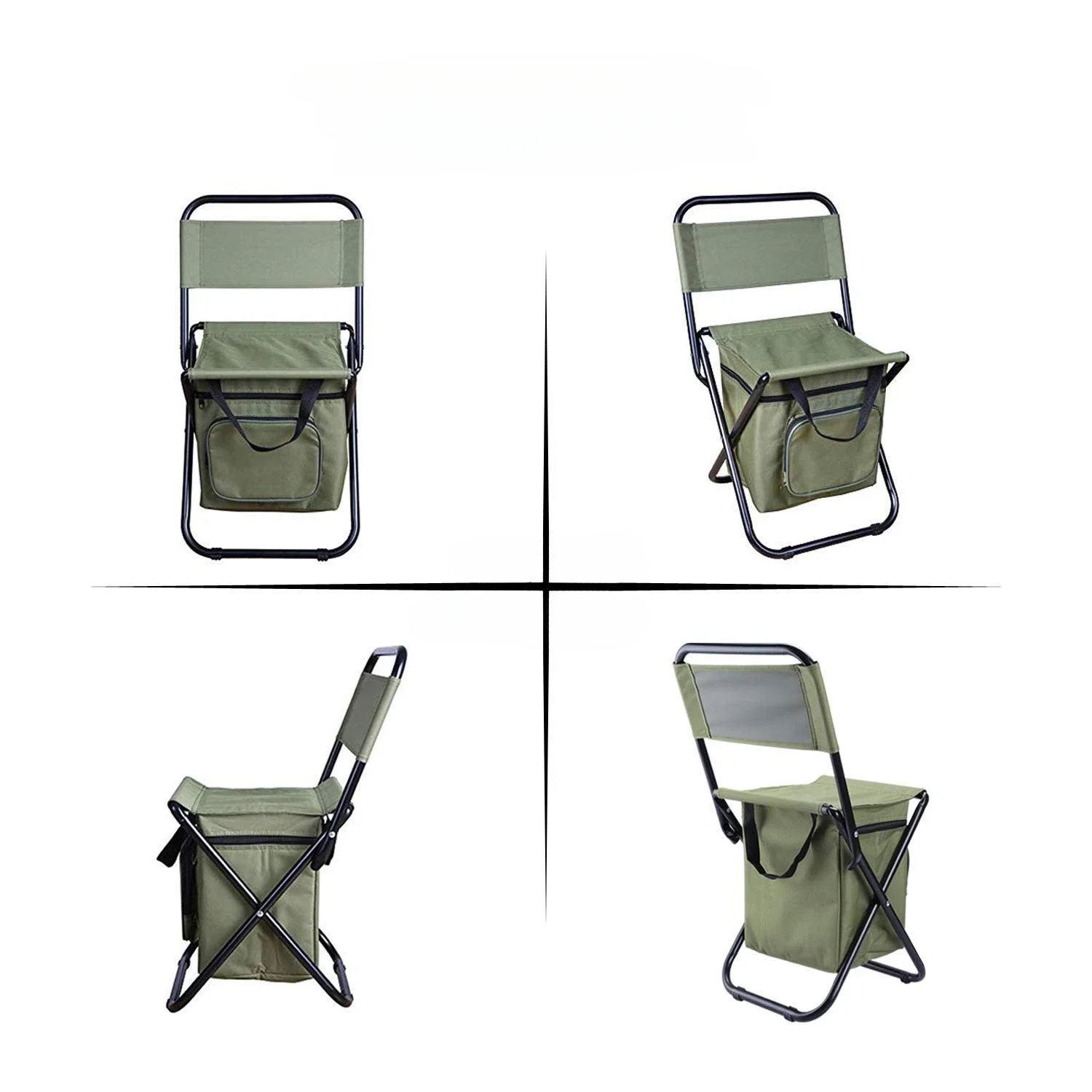 Portable Outdoor Folding Ice Bag Chair with Storage Bag with Backrest Insulation Function Leisure Camping Fishing Chair image 2