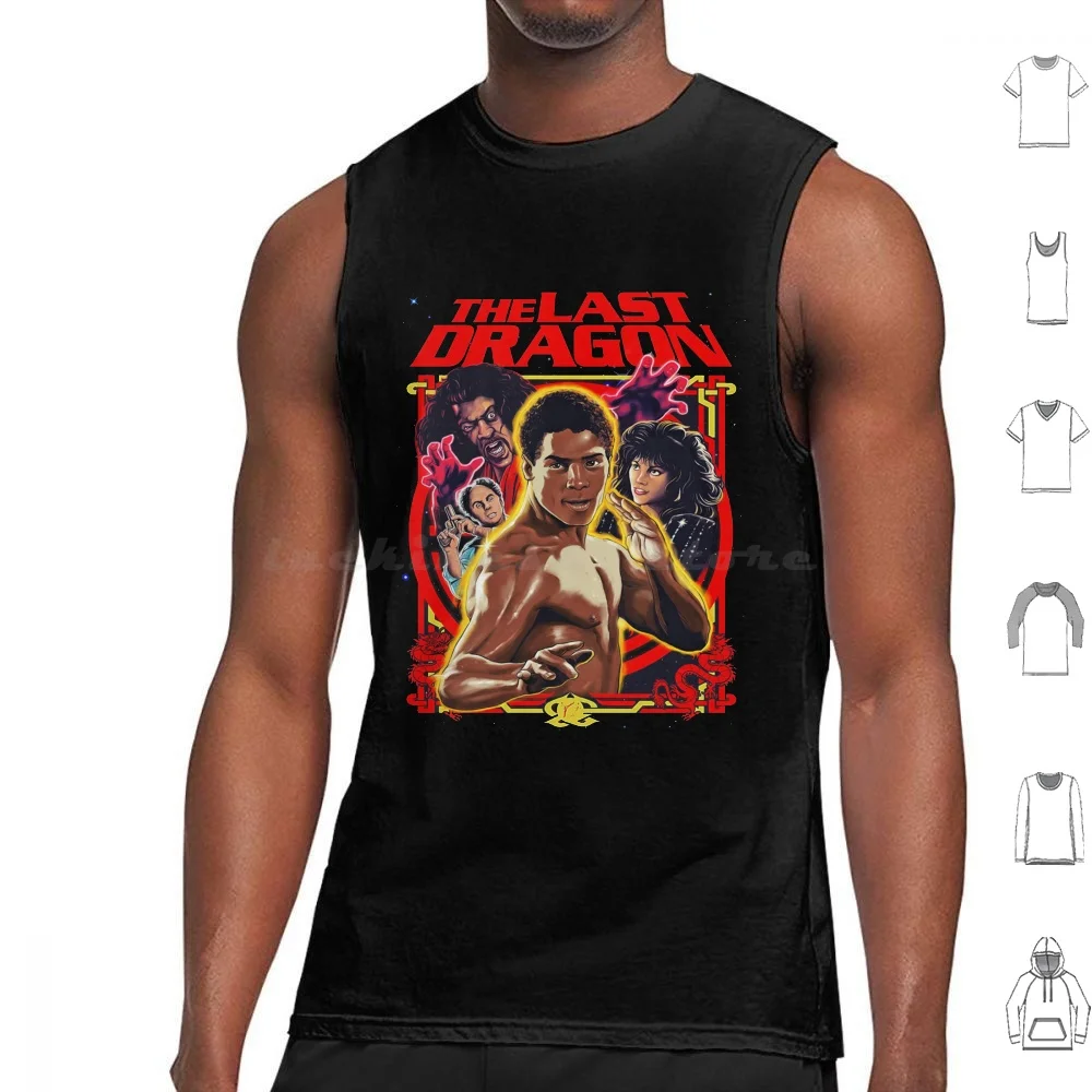 The Last Dragon Sho Nuff 80's Tank Tops Vest Sleeveless Sho Nuff The Last Dragon Shonuff Karate Kung Fu Bruce Leroy Martial