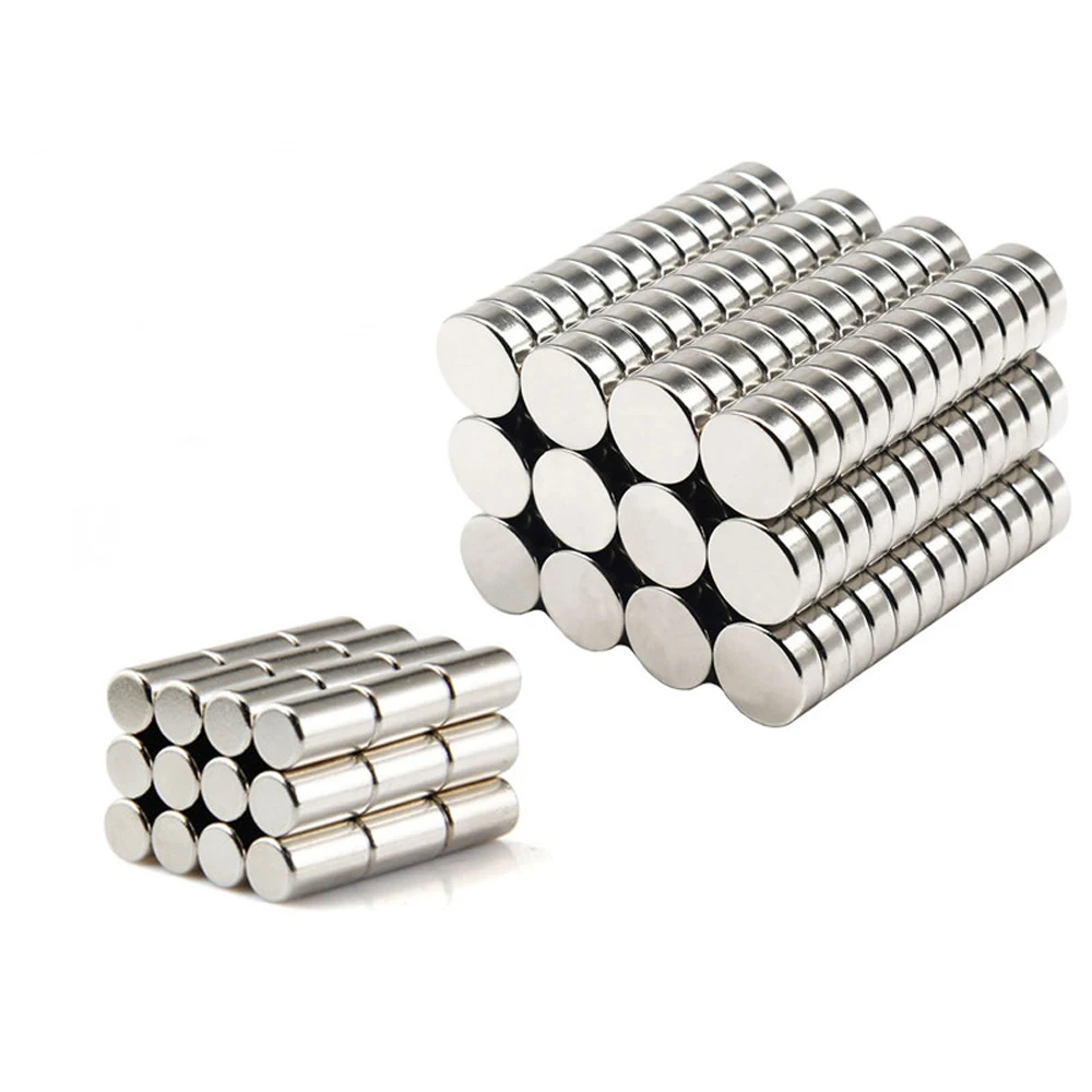 10pcs N52 Magnet 10x1mm 10x2mm 10x3mm 10x4mm 10x5mm Strong Magnetic Round Disc Block Rare Earth Neodymium Mini Fridge Magnets