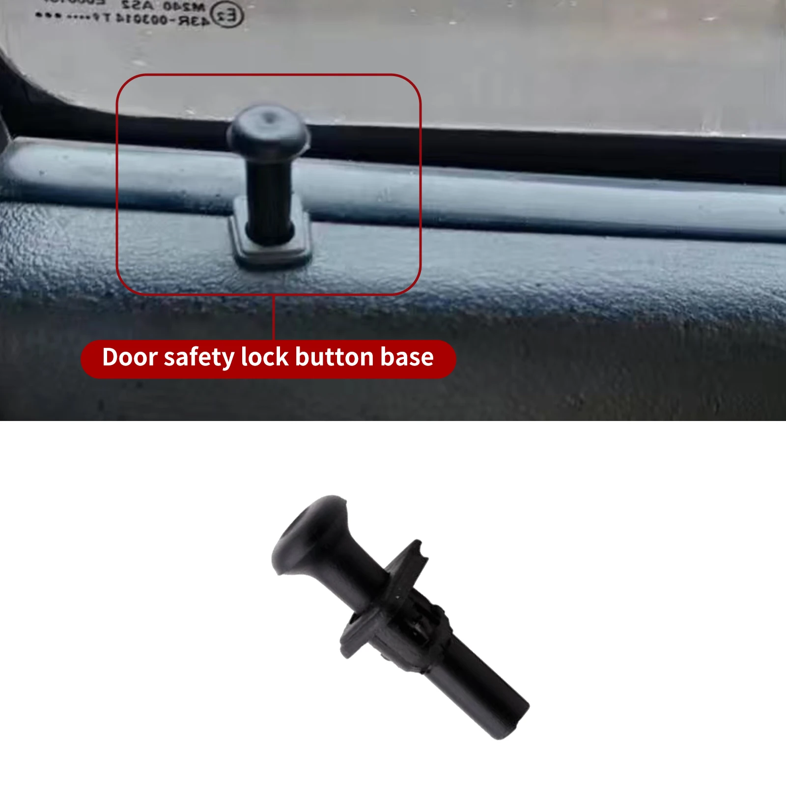 5Set Car Door Safety Lock Button Base Locking Knob For Golf Mk2 Mk3 Jetta 2 3 Scirocco Passat B2 Polo 191837187