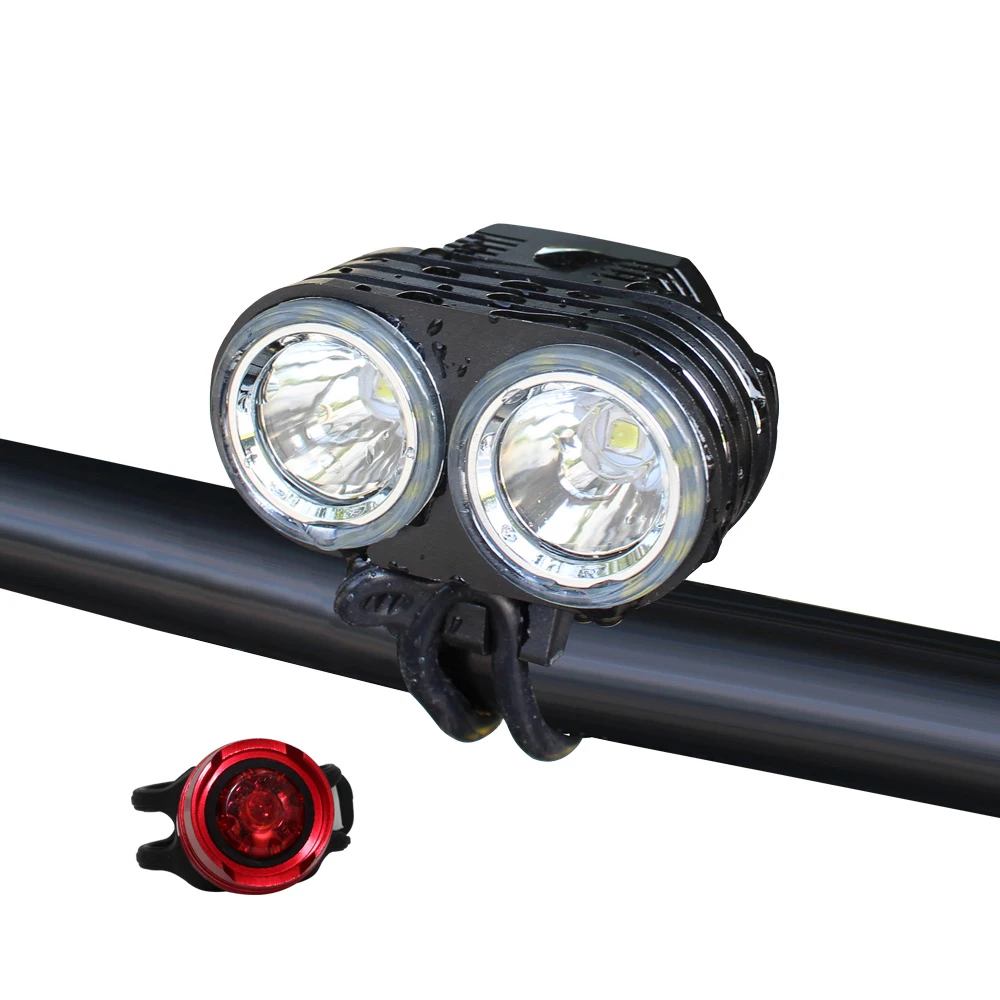 LED Bike Light Front Handlebar Headlight Flashlight Cycling XM L2 Led Light DC charing port Bicycle Head Light Lamp Torch