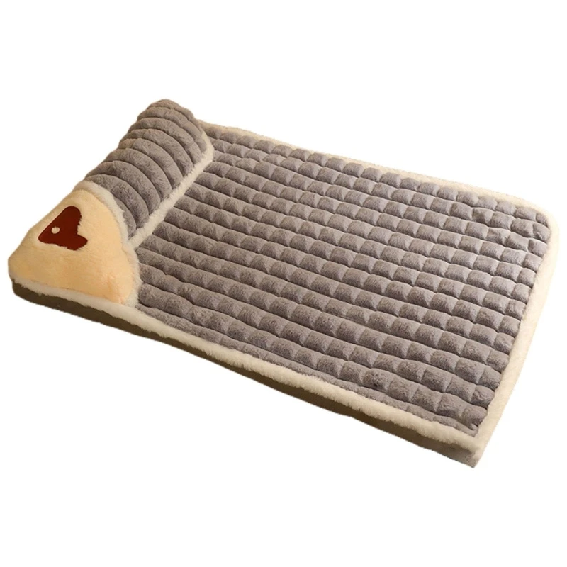 Dog Bed Mat Warm Blanket, Dog Sleep Fleece Mat Pad Soft Puppy Sleeping Mattress for Small Large Dogs Dog Bed