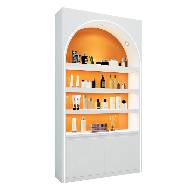 

Cosmetics display cabinet baking paint simple barber shop arc display cabinet beauty salon image health tube display cabinet cus
