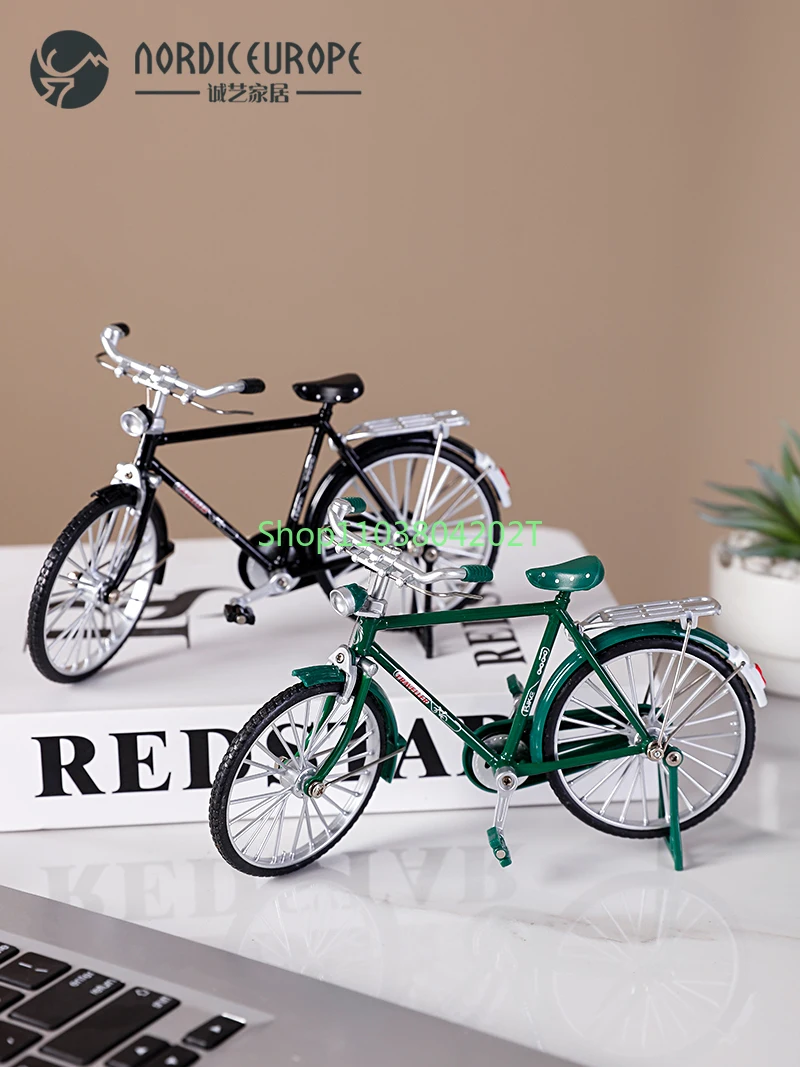 Creative Vintage Retro Nostalgic 28-Bar Bicycle Model Toy Small Ornaments Wine Cabinet Dining Table Decoration