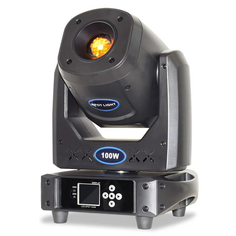 100W 7-Color 8-Gobo LED Spot, DMX512 15-Channel Moving Head, Perfect for Party/Disco/Bar/Live Music/DJ/Christmas Stage