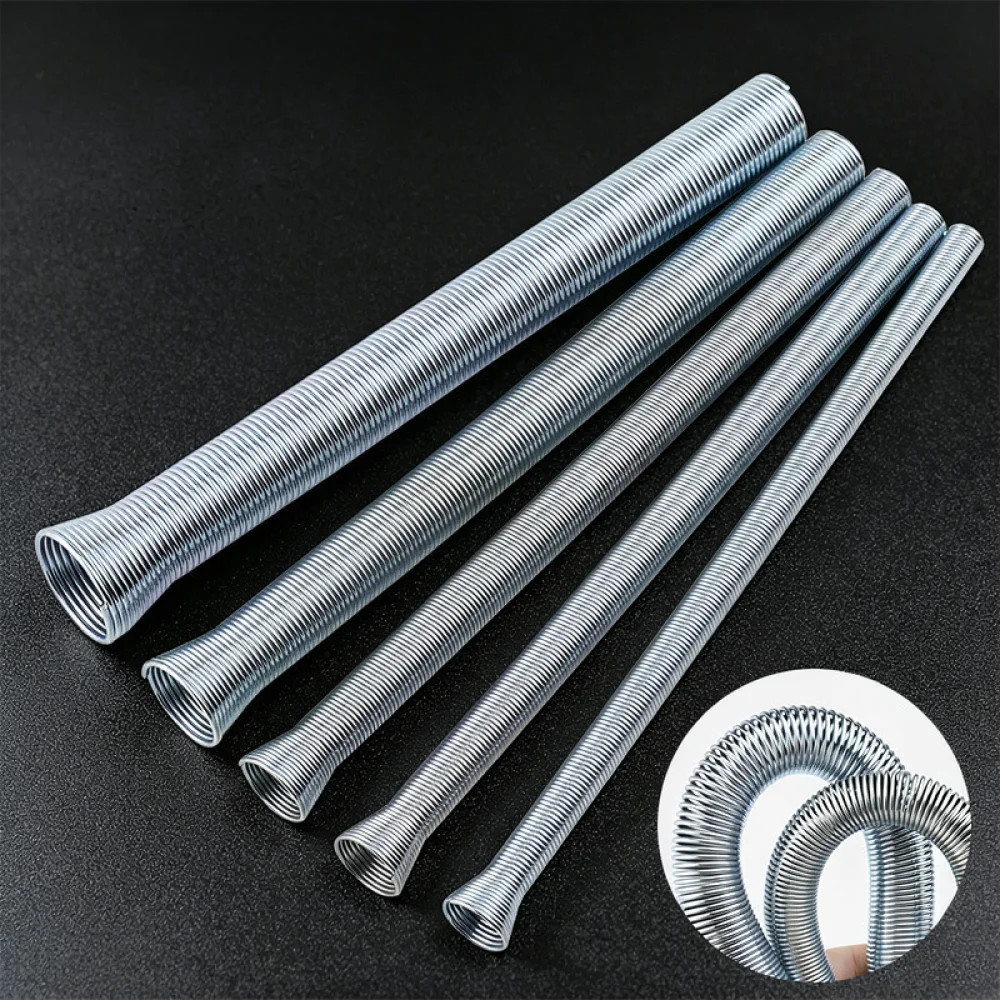 Professional Spring Pipe Bender For HVAC Copper Aluminum Tube Bending Manual Air Conditioning Repair Hand Tool Kit
