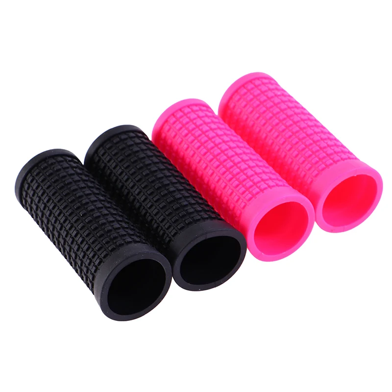 2pcs Bicycle Rubber Slip On Short Handlebar Grips Non-Slip Handle Bar Bike Parts